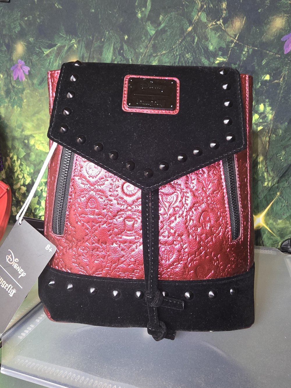 The Loungefly Disney Villains Happily Never After Drawstring Mini Backpack
